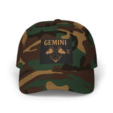 Gemini Classic Dad Cap | Trendy Adjustable Cap for Astrological Lovers, Birthday Gift, Zodiac Sign Hat, Casual Style Headwear, Unisex Cap