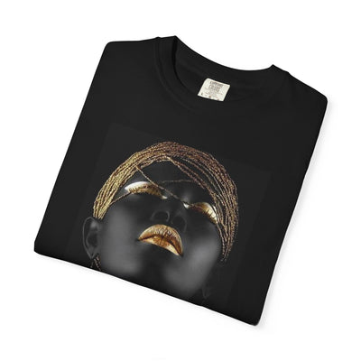 Elegant Black Woman T-Shirt, Unisex Shirt, Art Tee, Stylish Gift, Statement Top