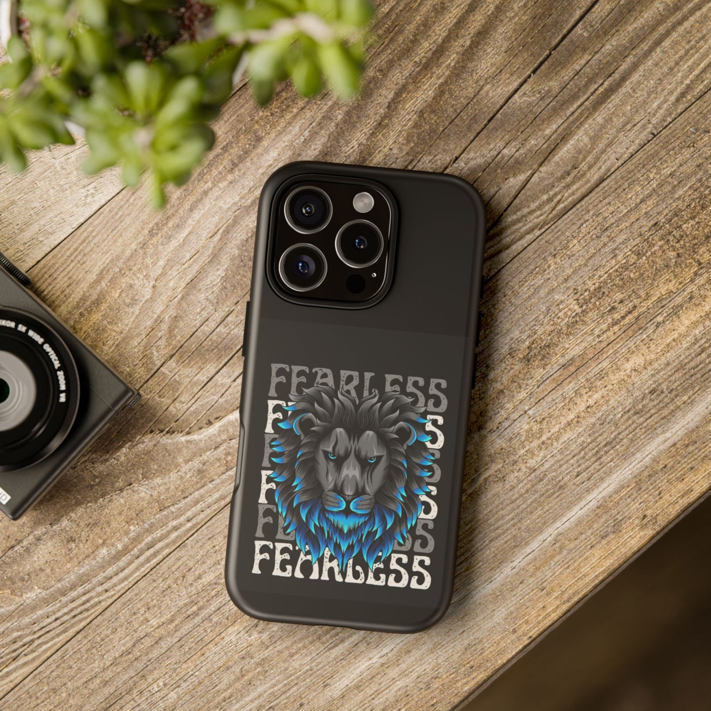 Fearless Lion Phone Case, Tough Phone Cover for Men, Unique Gift for Lion Lovers, Cool Tech Accessories, Bold Statement Case