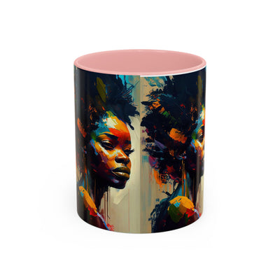 Bold Art Coffee Mug | Unique Gift for Art Lovers, 11oz or 15oz Accent Mug, Inspirational Coffee Cup, Home Decor