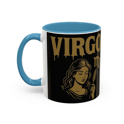 Astrology Virgo Coffee Mug, Zodiac Gift for Virgo Season, Horoscope Mug, Black and Gold Mugs, Astrology Gifts