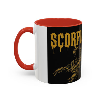 Scorpio Themed Coffee Mug, Scorpio Zodiac Gift, Astrology Lover's Mug, Halloween Coffee Cup, Unique Scorpion Design