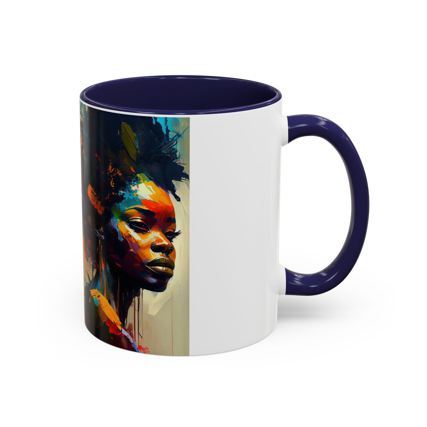 Bold Art Coffee Mug | Unique Gift for Art Lovers, 11oz or 15oz Accent Mug, Inspirational Coffee Cup, Home Decor