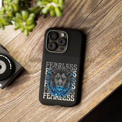 Fearless Lion Phone Case, Tough Phone Cover for Men, Unique Gift for Lion Lovers, Cool Tech Accessories, Bold Statement Case
