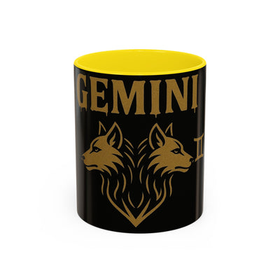 Gemini Accent Coffee Mug | Zodiac Gift for Astrology Lovers, Unique Tea Mug, Personalized Astrology Decor, Celestial Homeware