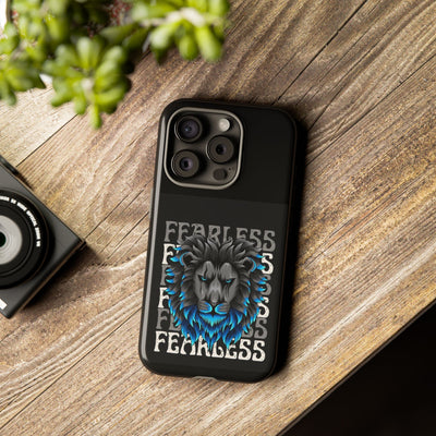 Fearless Lion Phone Case, Tough Phone Cover for Men, Unique Gift for Lion Lovers, Cool Tech Accessories, Bold Statement Case