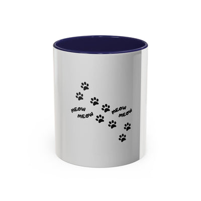 Meow Meow Pet Lover Coffee Mug - Cat-themed Gift, Animal Lover Drinkware, Cute Coffee Cup, Fun Cat Mom Mug, Unique Pet Lover Present
