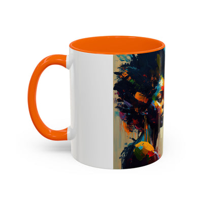 Bold Art Coffee Mug | Unique Gift for Art Lovers, 11oz or 15oz Accent Mug, Inspirational Coffee Cup, Home Decor