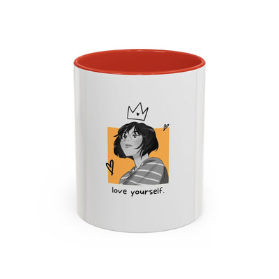Empowering Love Yourself Coffee Mug | Motivational Gift, Self-Care Reminder, Cute Cup, Coffee Lover, Inspirational Decor