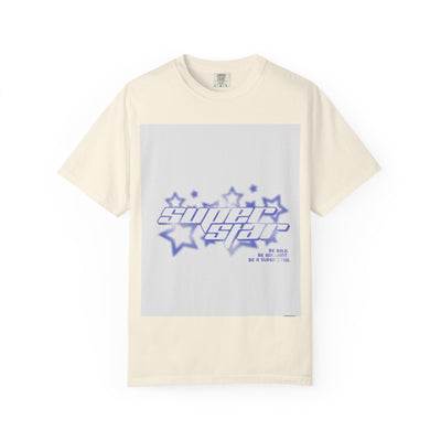 Star Garment-Dyed T-Shirt, Trendy Casual Wear, Unique Gift, Birthday Celebration, Comfortable Streetwear style