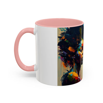 Bold Art Coffee Mug | Unique Gift for Art Lovers, 11oz or 15oz Accent Mug, Inspirational Coffee Cup, Home Decor