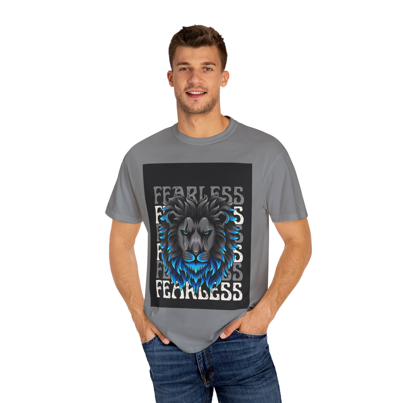 Fearless Lion Unisex T-Shirt | Motivational Tee for Animal Lovers | Perfect Gift for Birthdays, Graduations, or Everyday Wear