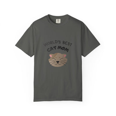 World's Best Cat Mom T-Shirt, Cute Cat Gift, Animal Lover Tee, Cat Mom Apparel, Funny T-Shirt for Pet Owners, Cat Themed Gift