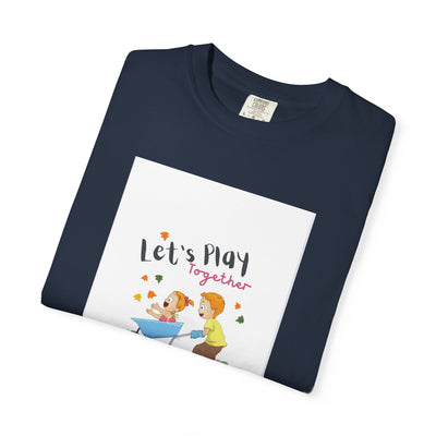 Whimsical Play Together T-Shirt | Fun Graphic Tee, Kids Playtime Shirt, Gift for Parents, Family Activities Apparel, Summer Fun Wear