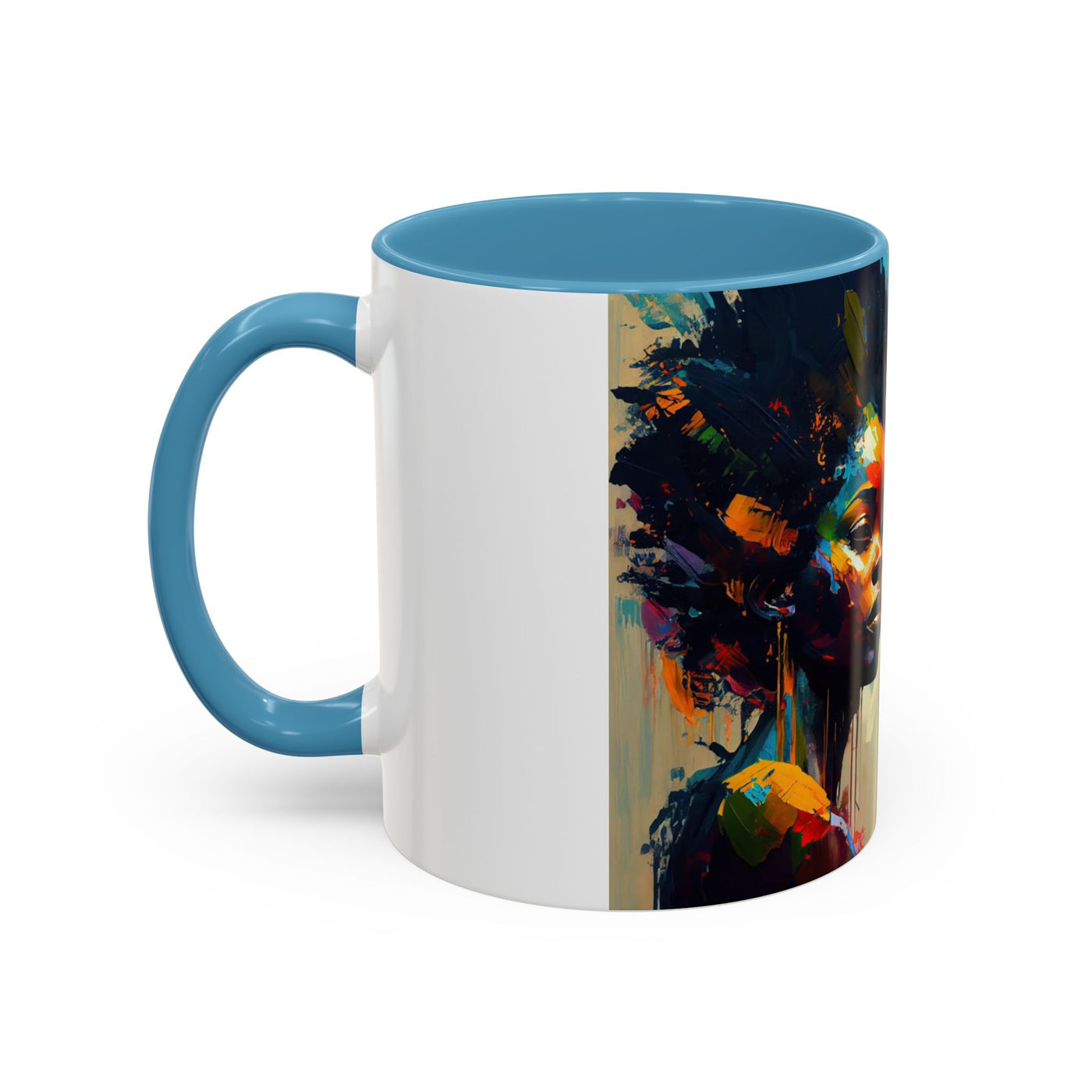 Bold Art Coffee Mug | Unique Gift for Art Lovers, 11oz or 15oz Accent Mug, Inspirational Coffee Cup, Home Decor