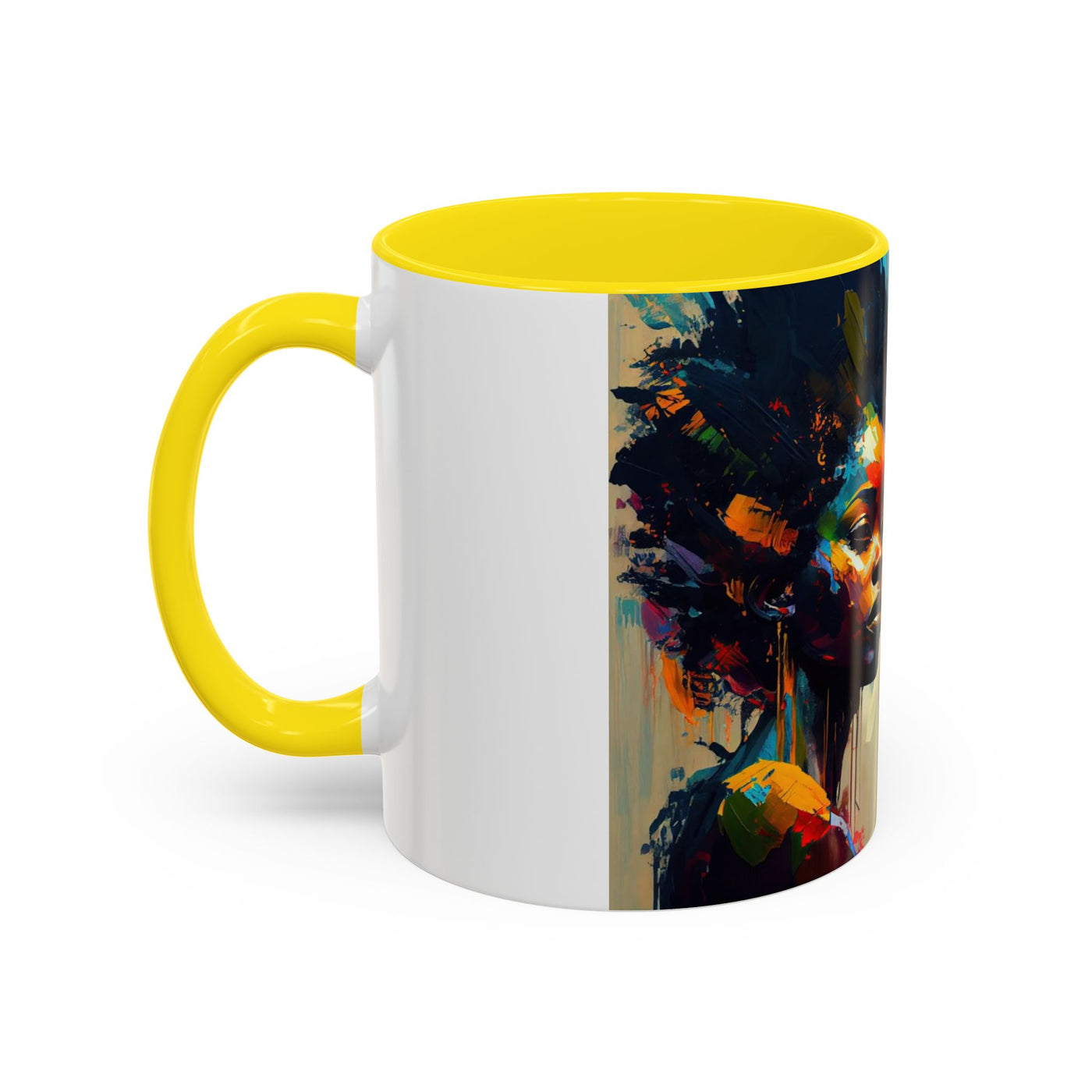 Bold Art Coffee Mug | Unique Gift for Art Lovers, 11oz or 15oz Accent Mug, Inspirational Coffee Cup, Home Decor
