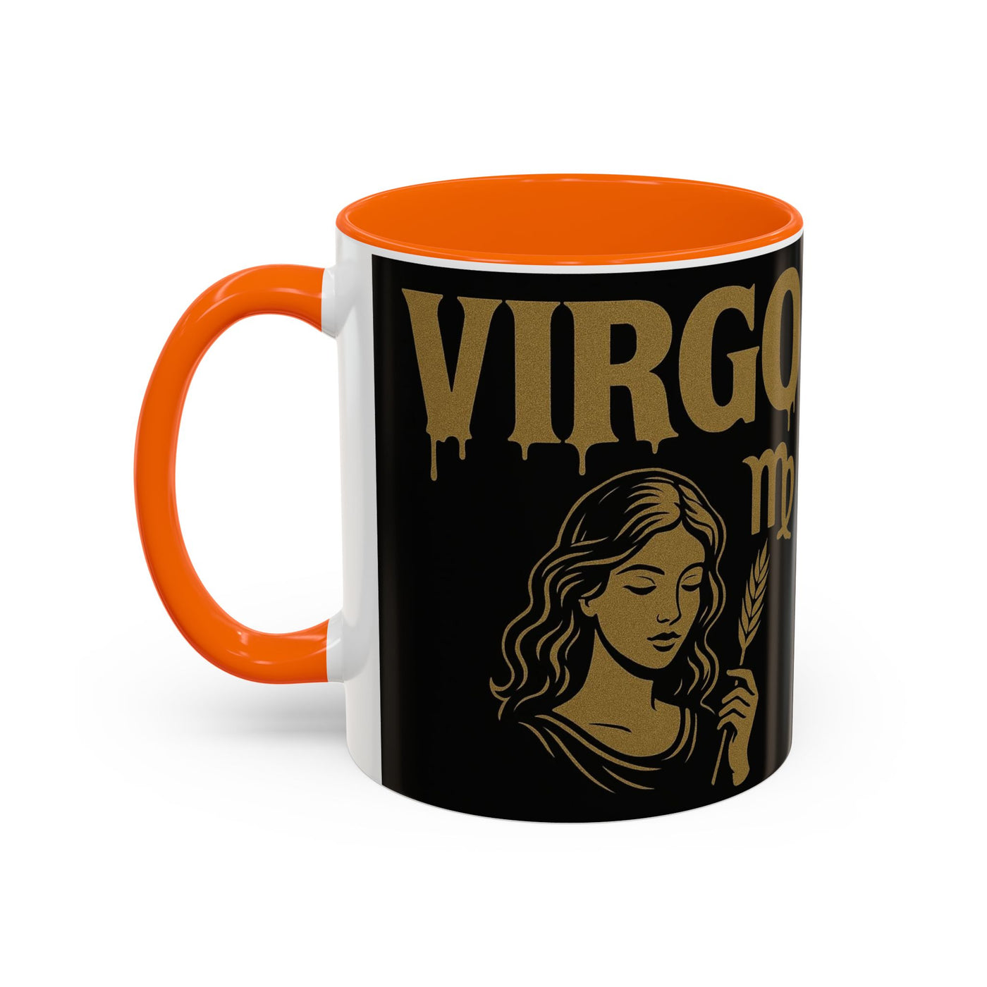 Astrology Virgo Coffee Mug, Zodiac Gift for Virgo Season, Horoscope Mug, Black and Gold Mugs, Astrology Gifts