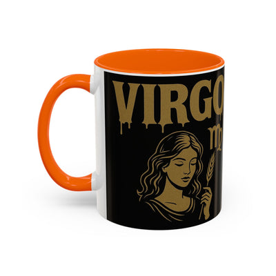 Astrology Virgo Coffee Mug, Zodiac Gift for Virgo Season, Horoscope Mug, Black and Gold Mugs, Astrology Gifts