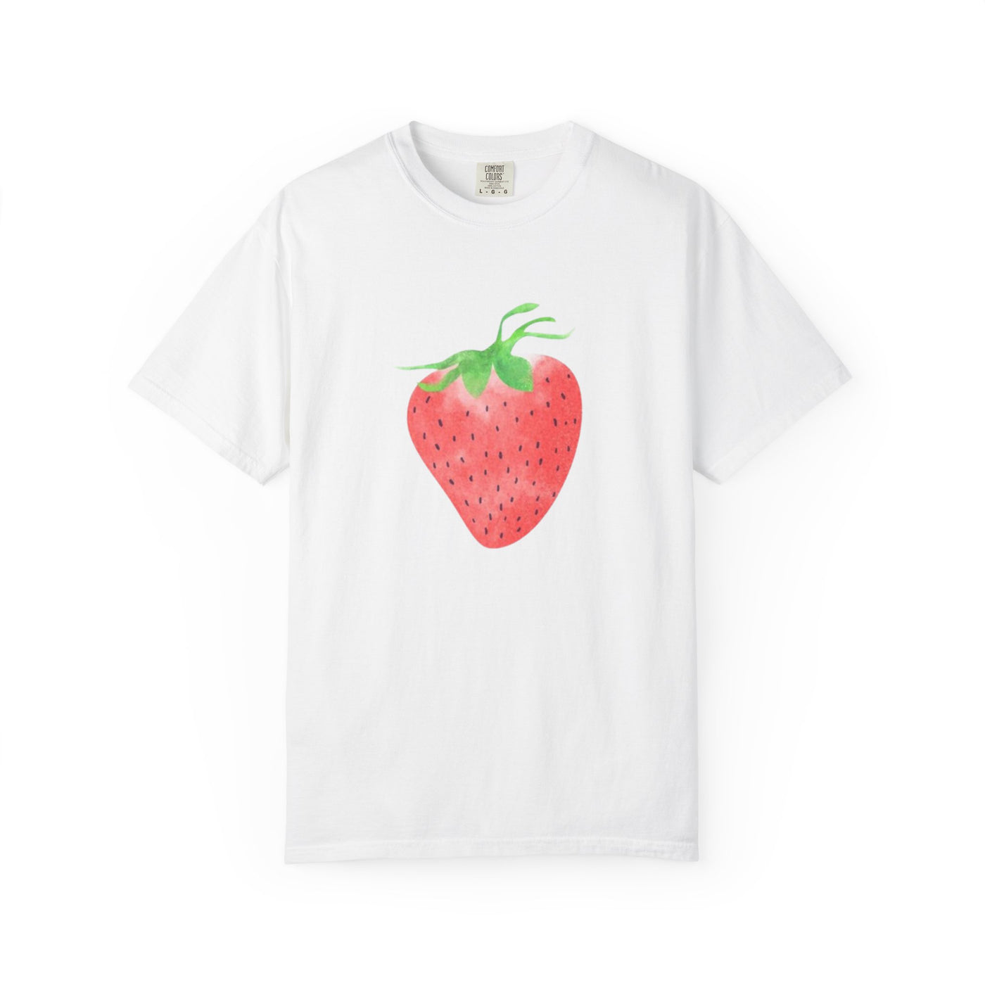 Strawberry Print Unisex T-shirt, Cute Summer Tee, Fruit Lover Gift, Casual Fashion, Eco-Friendly Apparel, Perfect for Picnics