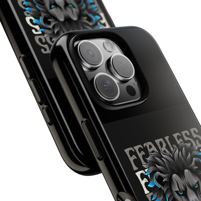 Fearless Lion Phone Case, Tough Phone Cover for Men, Unique Gift for Lion Lovers, Cool Tech Accessories, Bold Statement Case