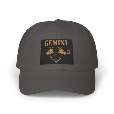 Gemini Classic Dad Cap | Trendy Adjustable Cap for Astrological Lovers, Birthday Gift, Zodiac Sign Hat, Casual Style Headwear, Unisex Cap