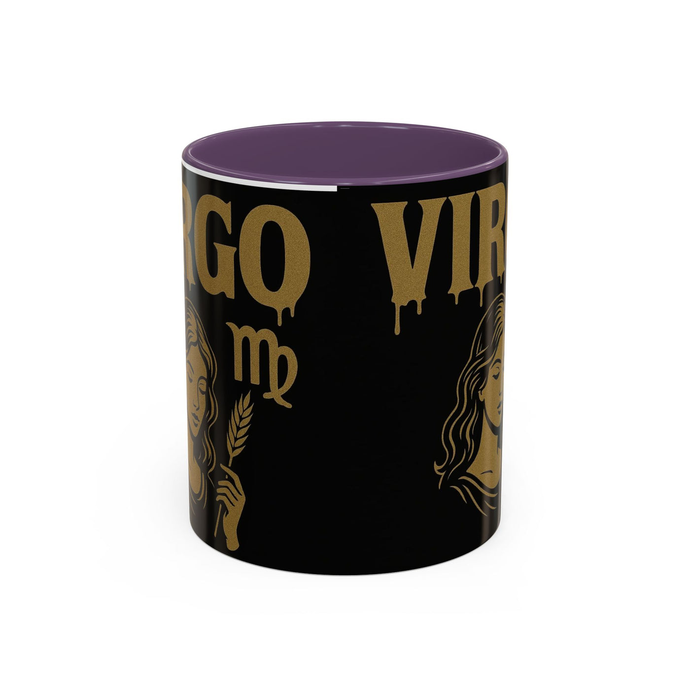 Astrology Virgo Coffee Mug, Zodiac Gift for Virgo Season, Horoscope Mug, Black and Gold Mugs, Astrology Gifts