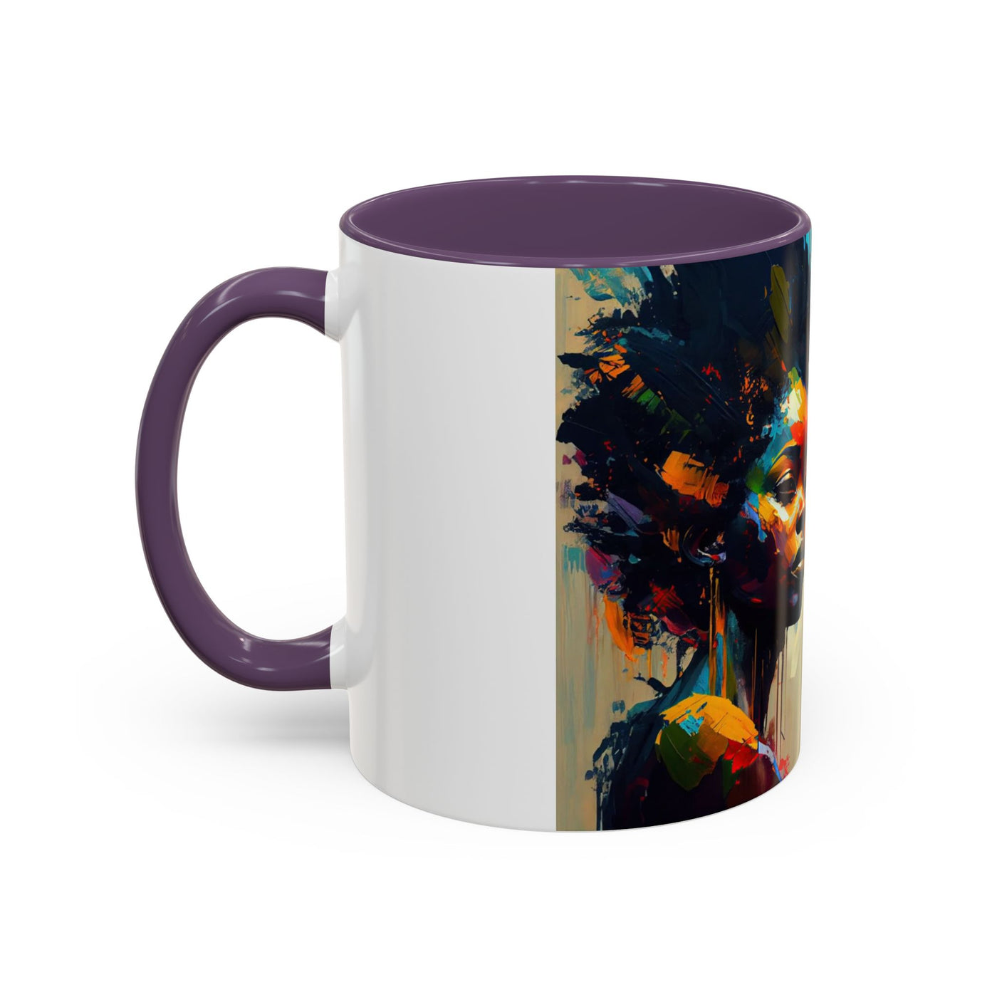 Bold Art Coffee Mug | Unique Gift for Art Lovers, 11oz or 15oz Accent Mug, Inspirational Coffee Cup, Home Decor