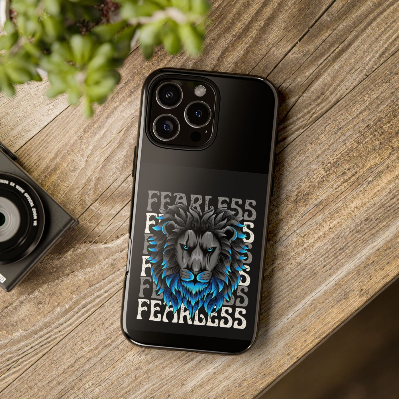 Fearless Lion Phone Case, Tough Phone Cover for Men, Unique Gift for Lion Lovers, Cool Tech Accessories, Bold Statement Case