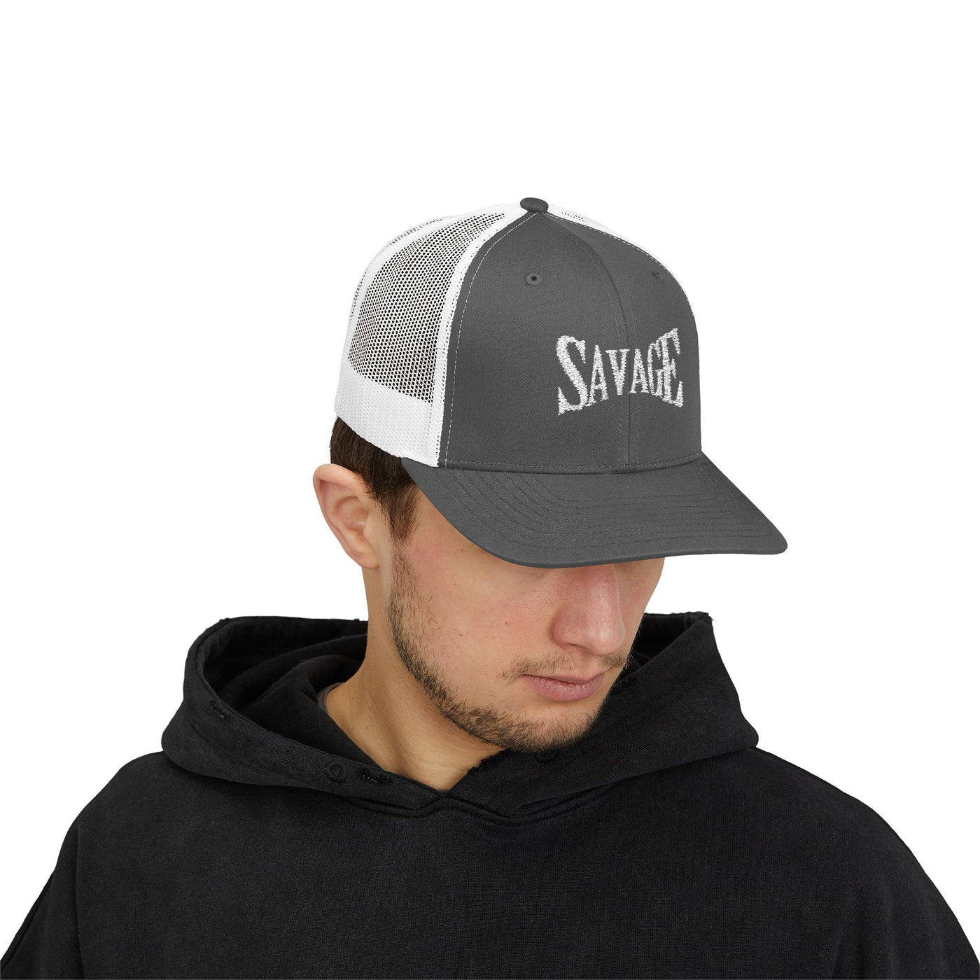 Savage Snapback Trucker Cap | Trendy Hat for Casual Outings, Perfect Gift for Birthdays, Festivals, Summer Events, Sporty Look