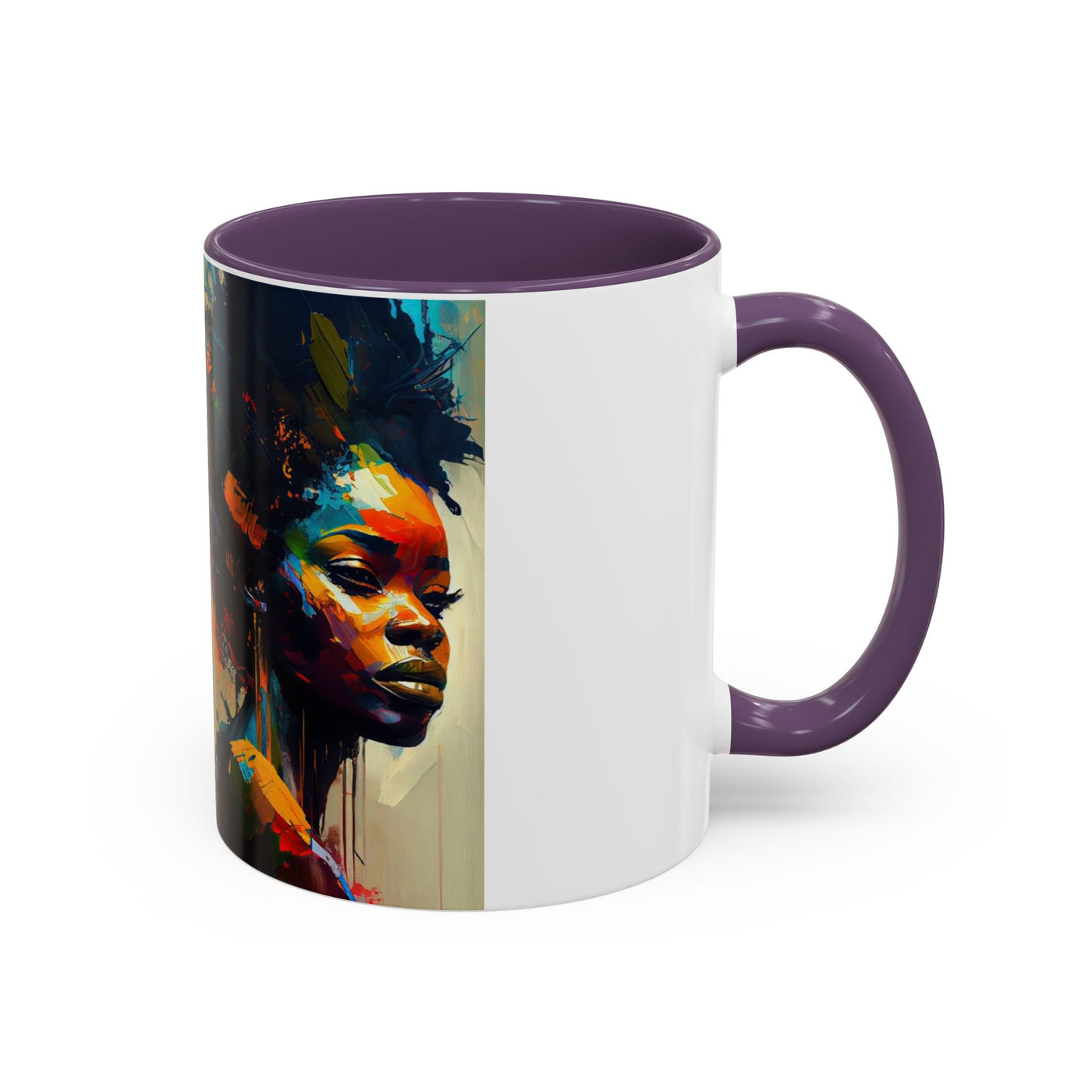 Bold Art Coffee Mug | Unique Gift for Art Lovers, 11oz or 15oz Accent Mug, Inspirational Coffee Cup, Home Decor