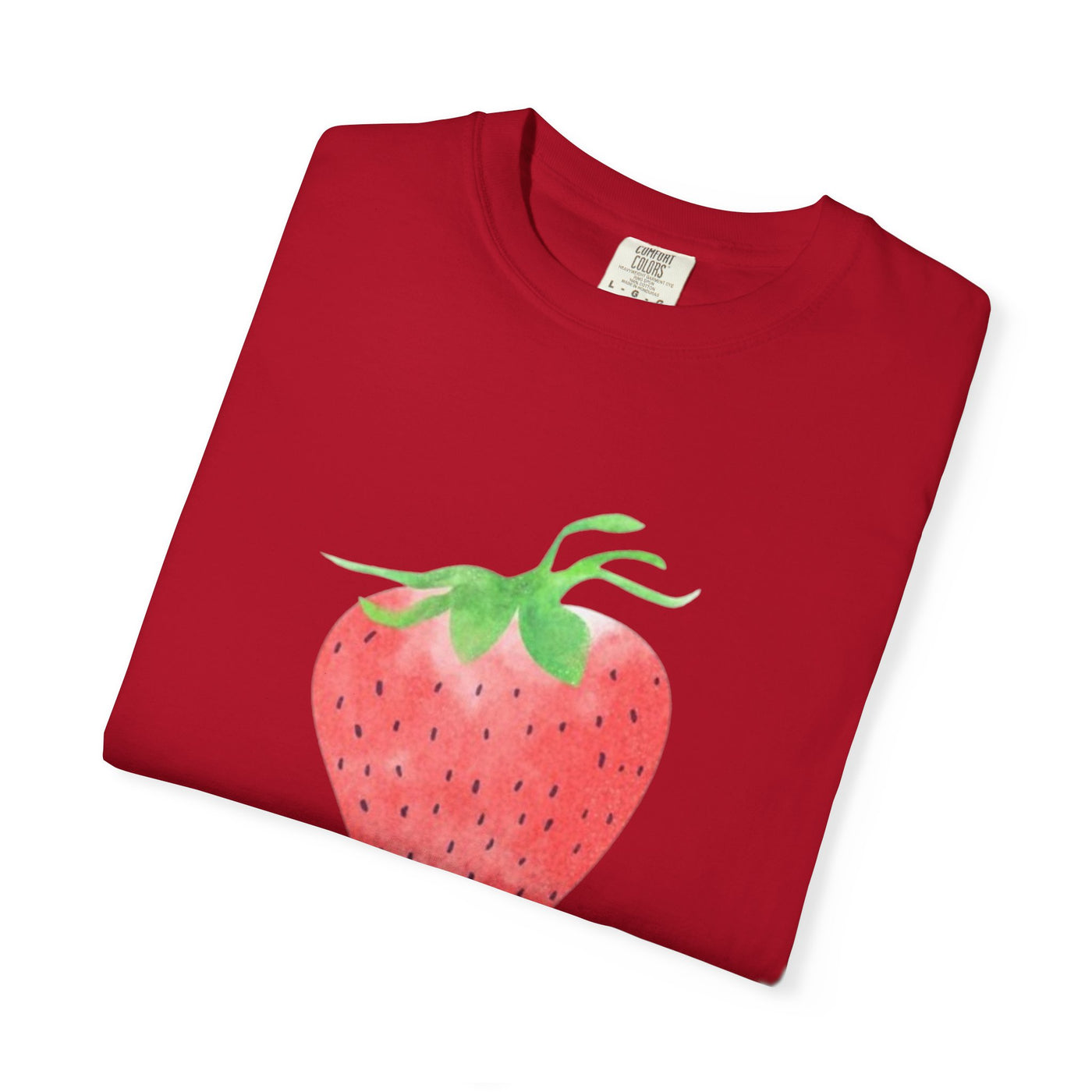 Strawberry Print Unisex T-shirt, Cute Summer Tee, Fruit Lover Gift, Casual Fashion, Eco-Friendly Apparel, Perfect for Picnics