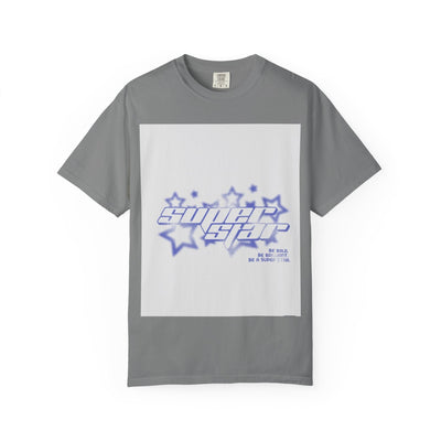 Star Garment-Dyed T-Shirt, Trendy Casual Wear, Unique Gift, Birthday Celebration, Comfortable Streetwear style