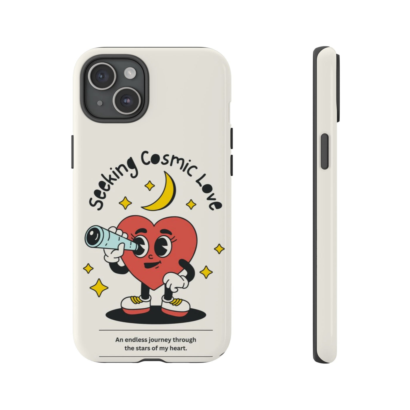 Cosmic Love Phone Case - Whimsical Heart Design, Cute Gift for Astronomers, Fun Accessories for Star Lovers, Adorable Tech Decor, [...]