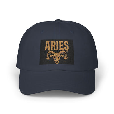 Aries Zodiac Classic Dad Cap | Astrology Hat, Custom Embroidered, Gifts for Him, Birthday, Everyday Wear, Zodiac Sign