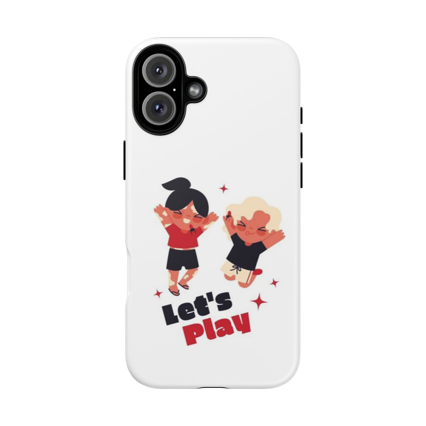 Let's Play Phone Case, Cute Kids Phone Holder, Fun Childrens Accessory, Playful Gift for Kids, Durable Tough Case