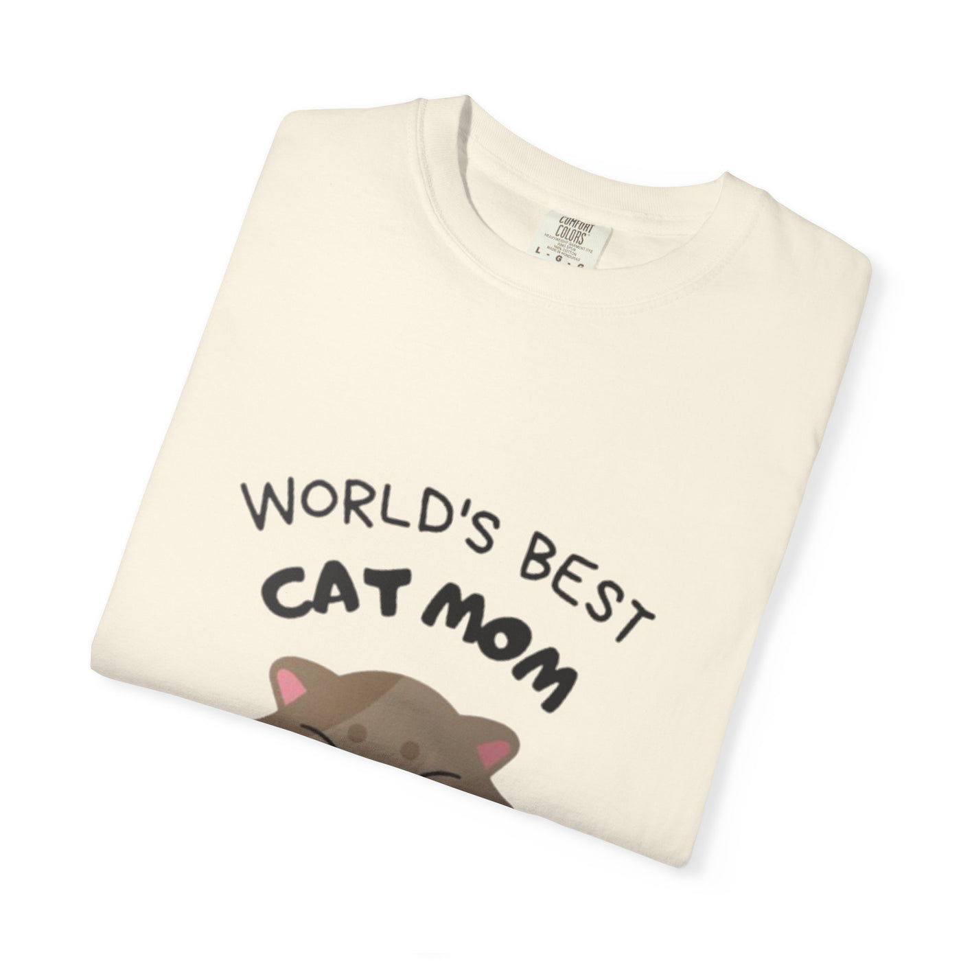 World's Best Cat Mom T-Shirt, Cute Cat Gift, Animal Lover Tee, Cat Mom Apparel, Funny T-Shirt for Pet Owners, Cat Themed Gift
