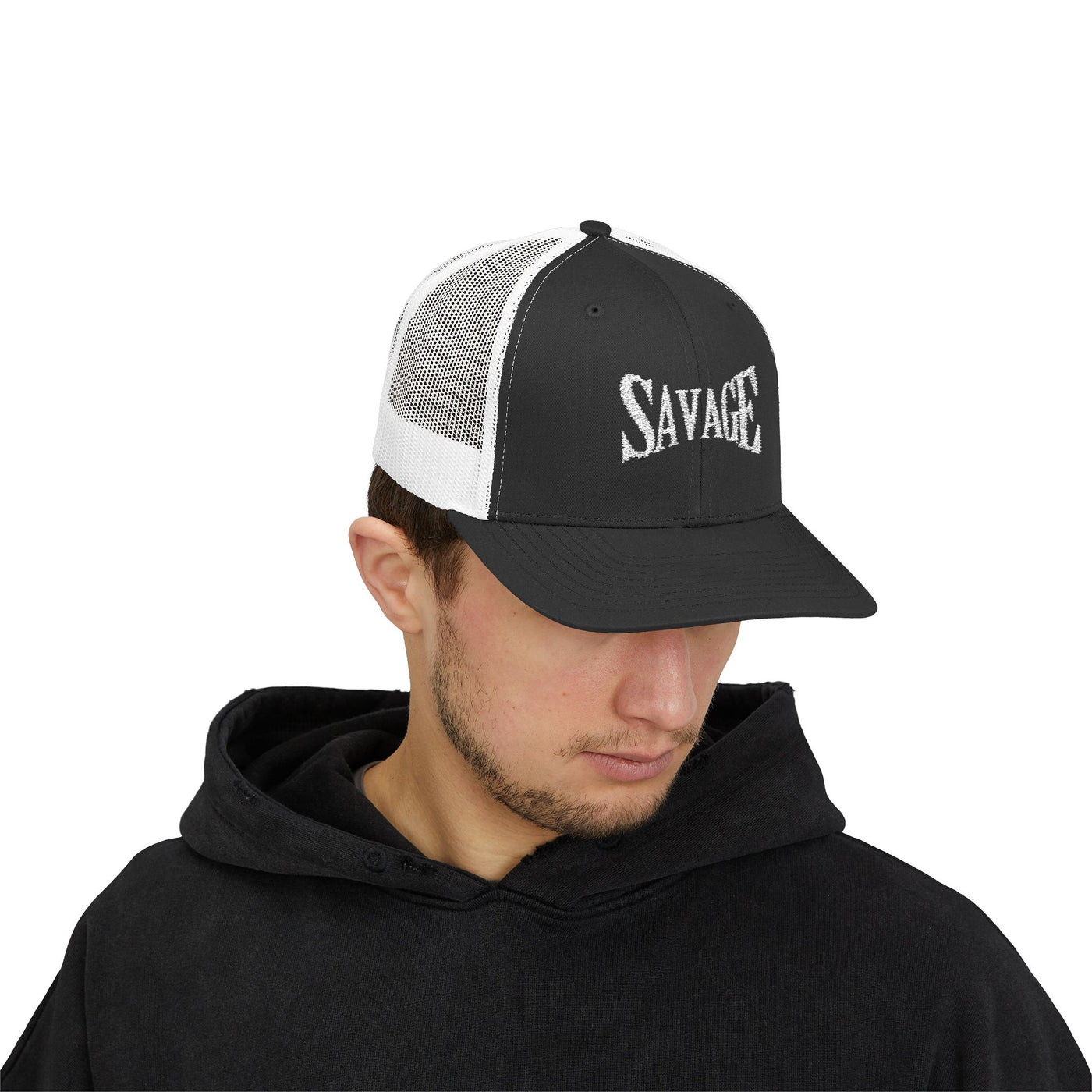 Savage Snapback Trucker Cap | Trendy Hat for Casual Outings, Perfect Gift for Birthdays, Festivals, Summer Events, Sporty Look