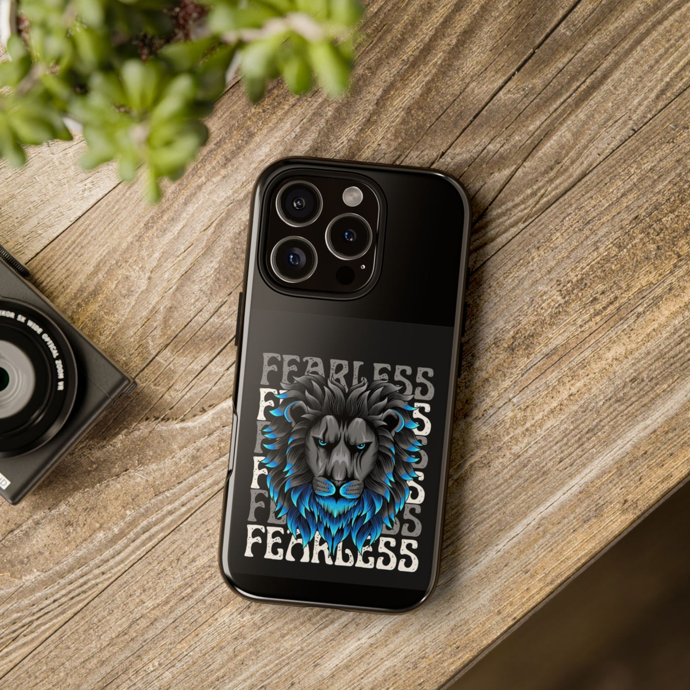 Fearless Lion Phone Case, Tough Phone Cover for Men, Unique Gift for Lion Lovers, Cool Tech Accessories, Bold Statement Case
