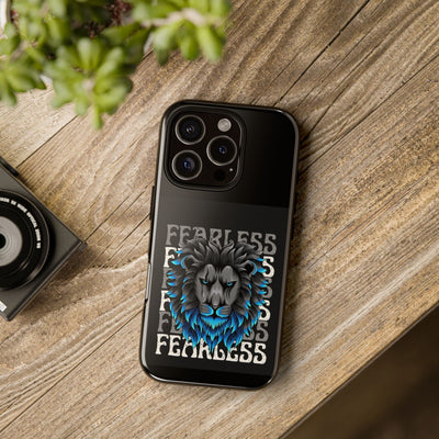 Fearless Lion Phone Case, Tough Phone Cover for Men, Unique Gift for Lion Lovers, Cool Tech Accessories, Bold Statement Case