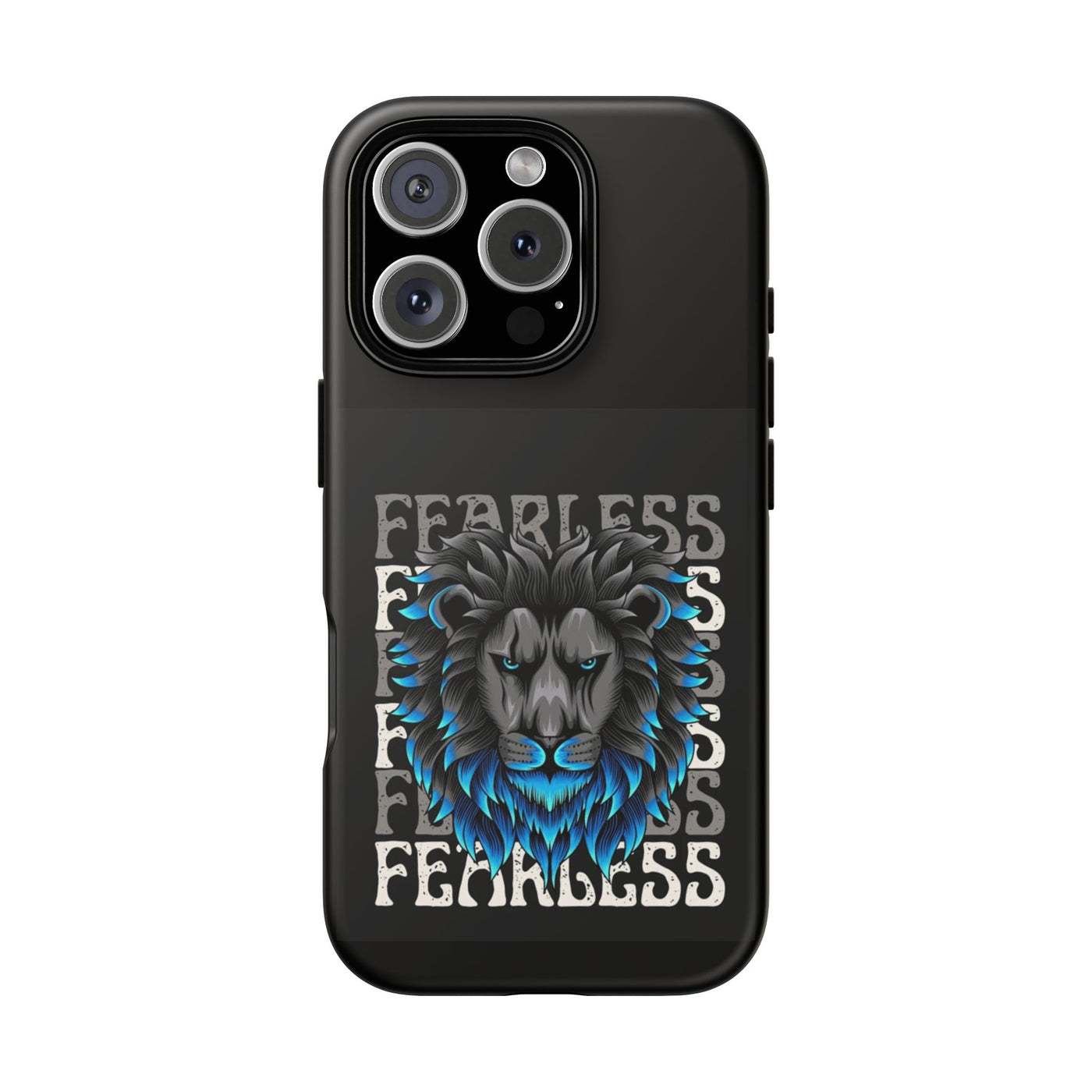 Fearless Lion Phone Case, Tough Phone Cover for Men, Unique Gift for Lion Lovers, Cool Tech Accessories, Bold Statement Case