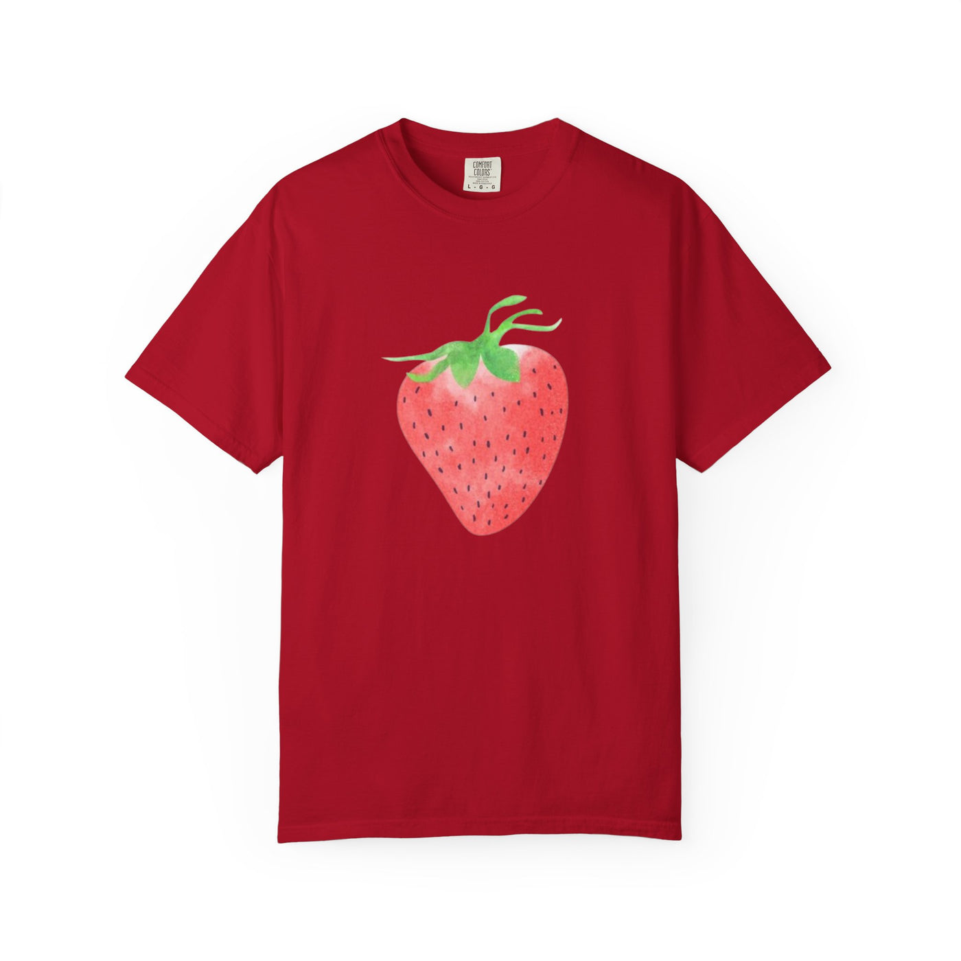 Strawberry Print Unisex T-shirt, Cute Summer Tee, Fruit Lover Gift, Casual Fashion, Eco-Friendly Apparel, Perfect for Picnics