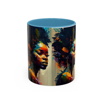 Bold Art Coffee Mug | Unique Gift for Art Lovers, 11oz or 15oz Accent Mug, Inspirational Coffee Cup, Home Decor