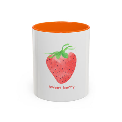 Sweet Berry Accent Coffee Mug - Perfect for Berry Lovers, Kitchen Decor, Gifts, and Daily Use
