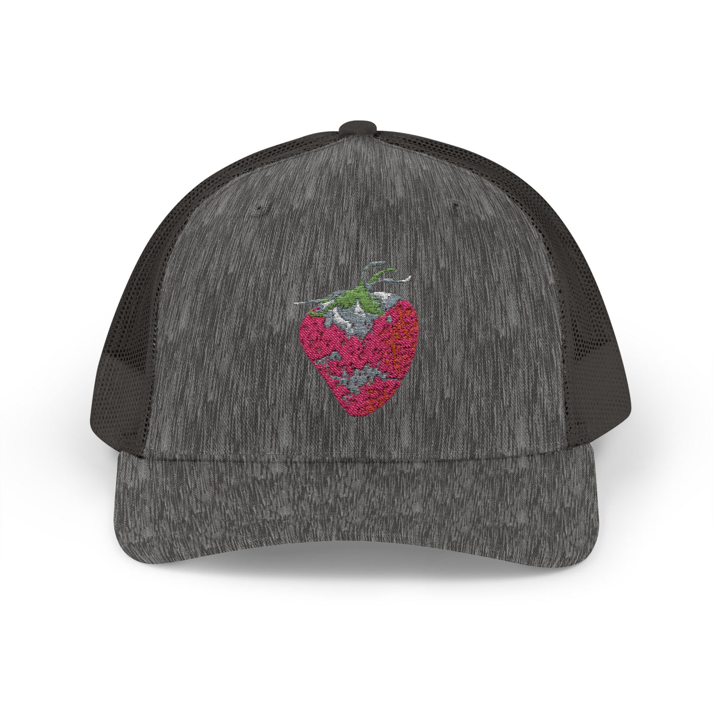 Strawberry Heart Snapback Trucker Cap | Trendy Hat for Summer Vibes, Perfect Gift for Friends, Casual Outings, Festivals, Relaxed Style