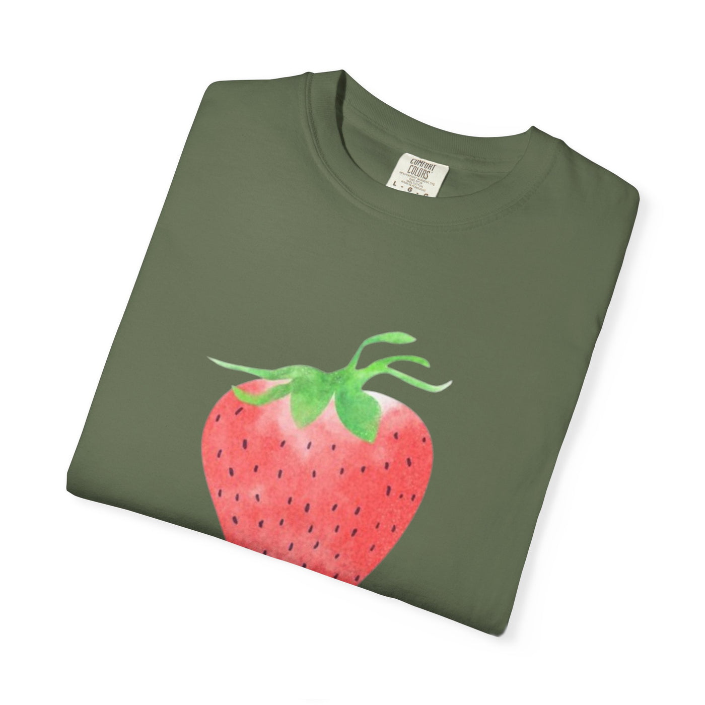 Strawberry Print Unisex T-shirt, Cute Summer Tee, Fruit Lover Gift, Casual Fashion, Eco-Friendly Apparel, Perfect for Picnics