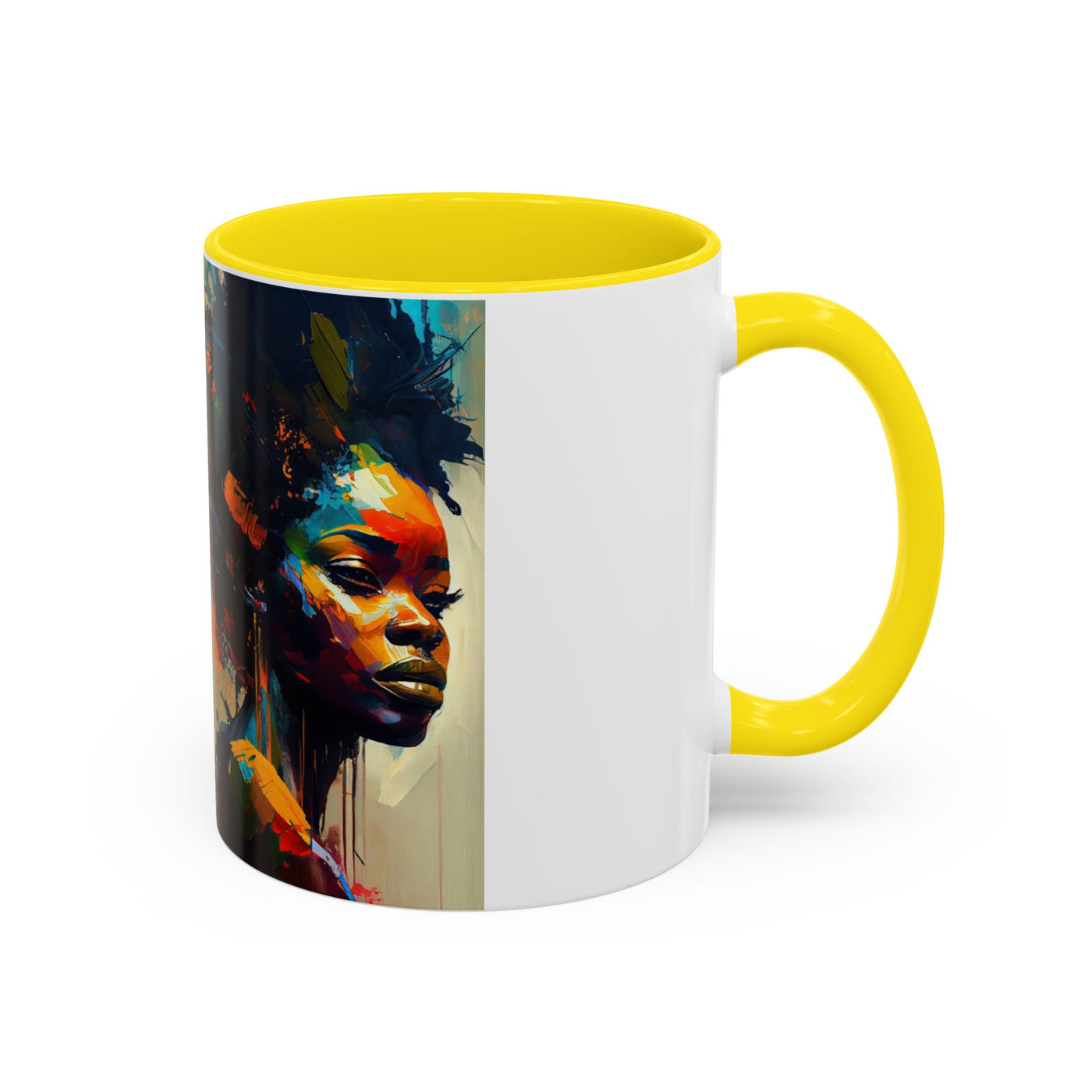 Bold Art Coffee Mug | Unique Gift for Art Lovers, 11oz or 15oz Accent Mug, Inspirational Coffee Cup, Home Decor