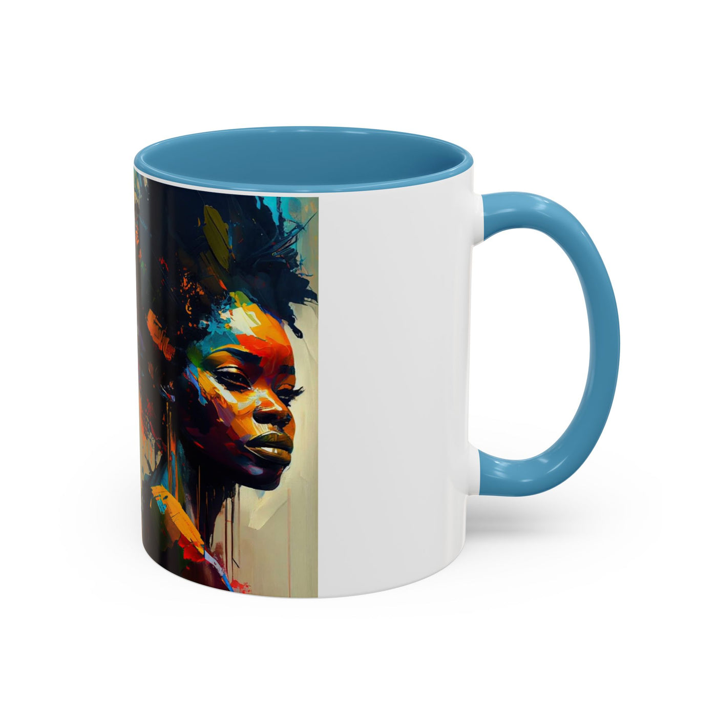 Bold Art Coffee Mug | Unique Gift for Art Lovers, 11oz or 15oz Accent Mug, Inspirational Coffee Cup, Home Decor