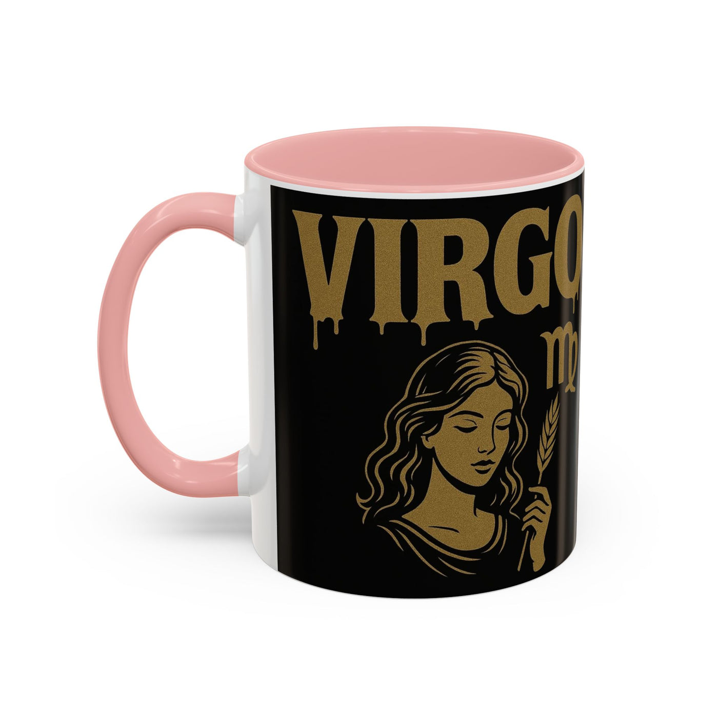 Astrology Virgo Coffee Mug, Zodiac Gift for Virgo Season, Horoscope Mug, Black and Gold Mugs, Astrology Gifts