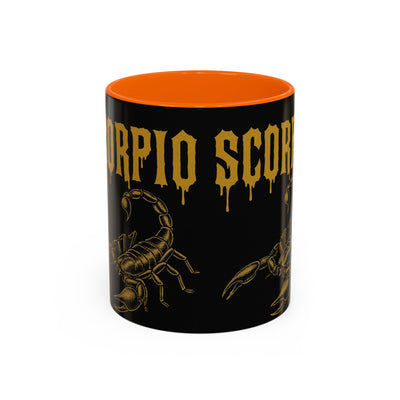 Scorpio Themed Coffee Mug, Scorpio Zodiac Gift, Astrology Lover's Mug, Halloween Coffee Cup, Unique Scorpion Design