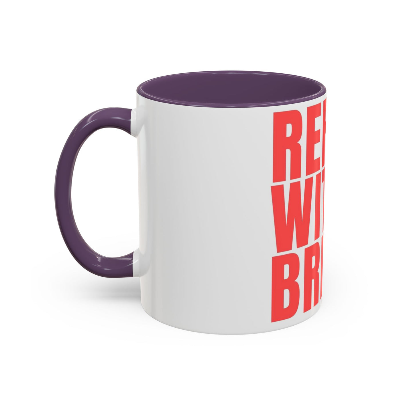 Refuel with Brew Accent Coffee Mug | Perfect Gift for Coffee Lovers, Daily Motivation, Home Office Decor, Birthday Mug, Unique Drinkware